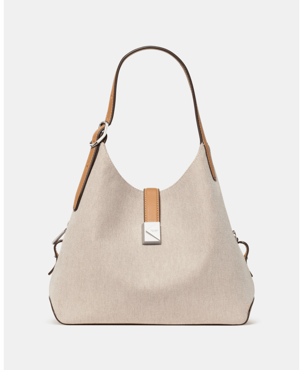 Deco Canvas Crossbody Tote Bag