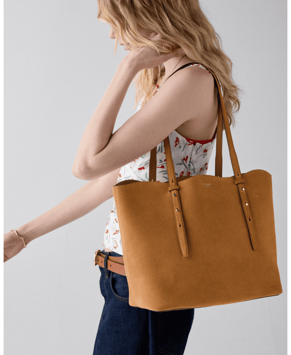 Do It All Wavy Suede Tote Bag