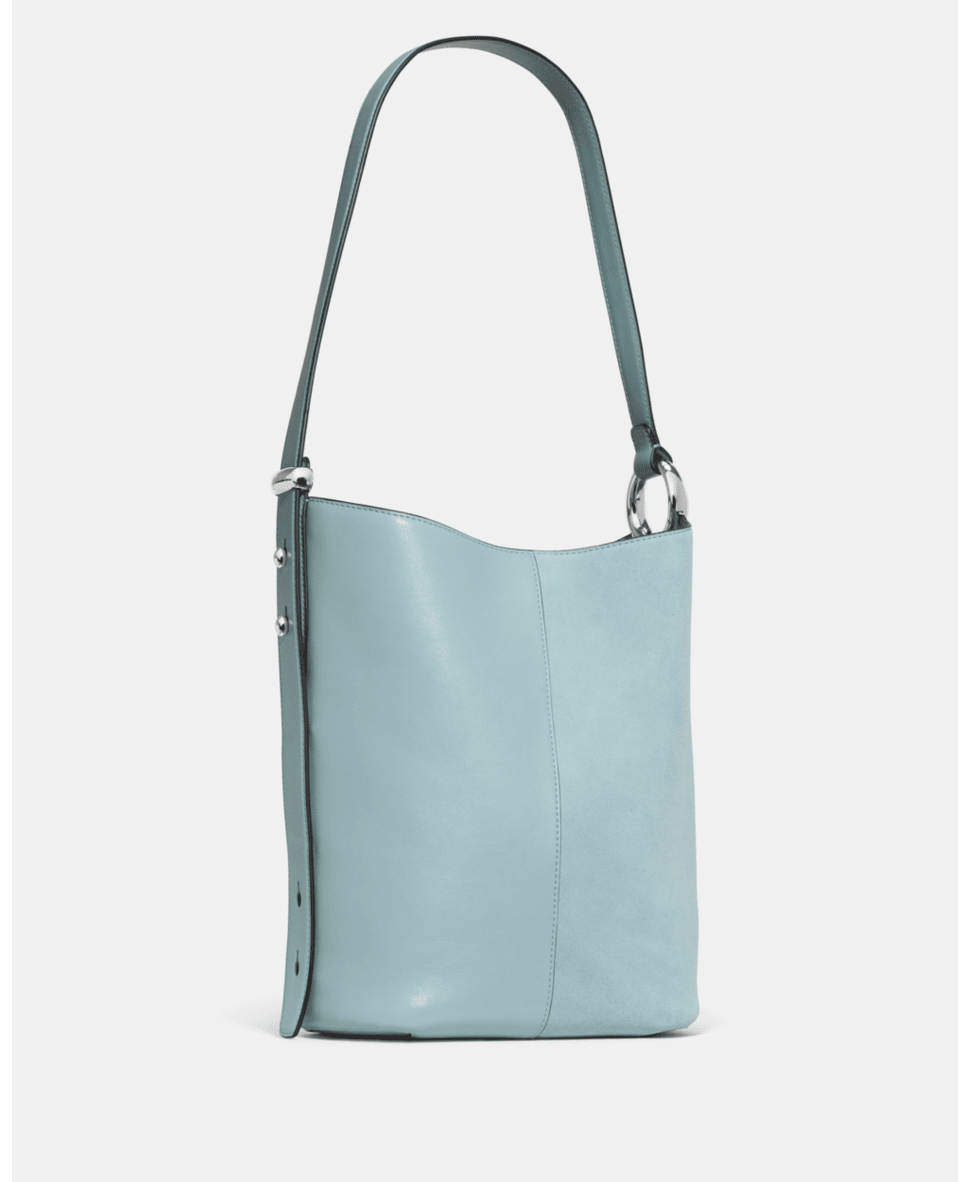 Halo Suede Bucket Bag