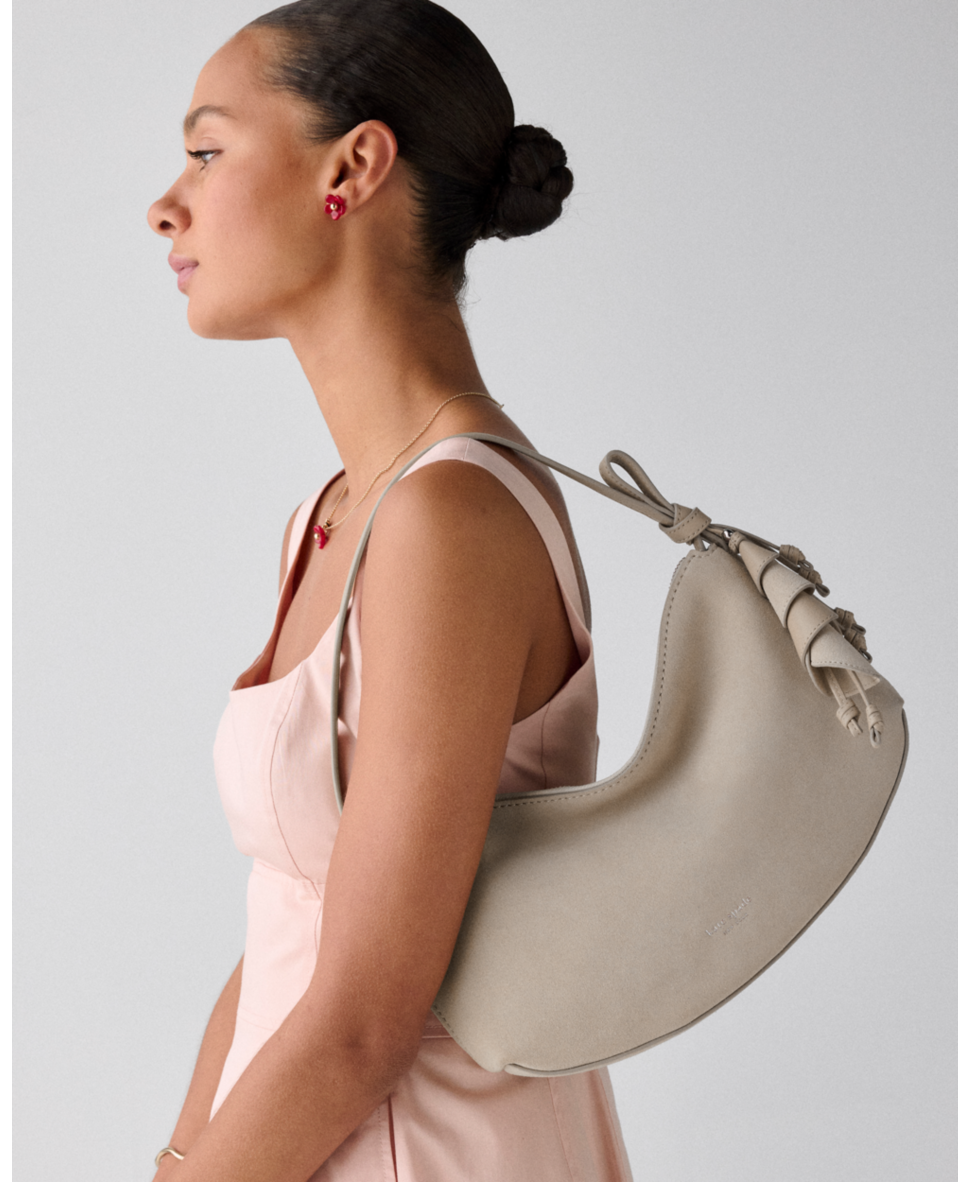 Loop Suede Shoulder Bag