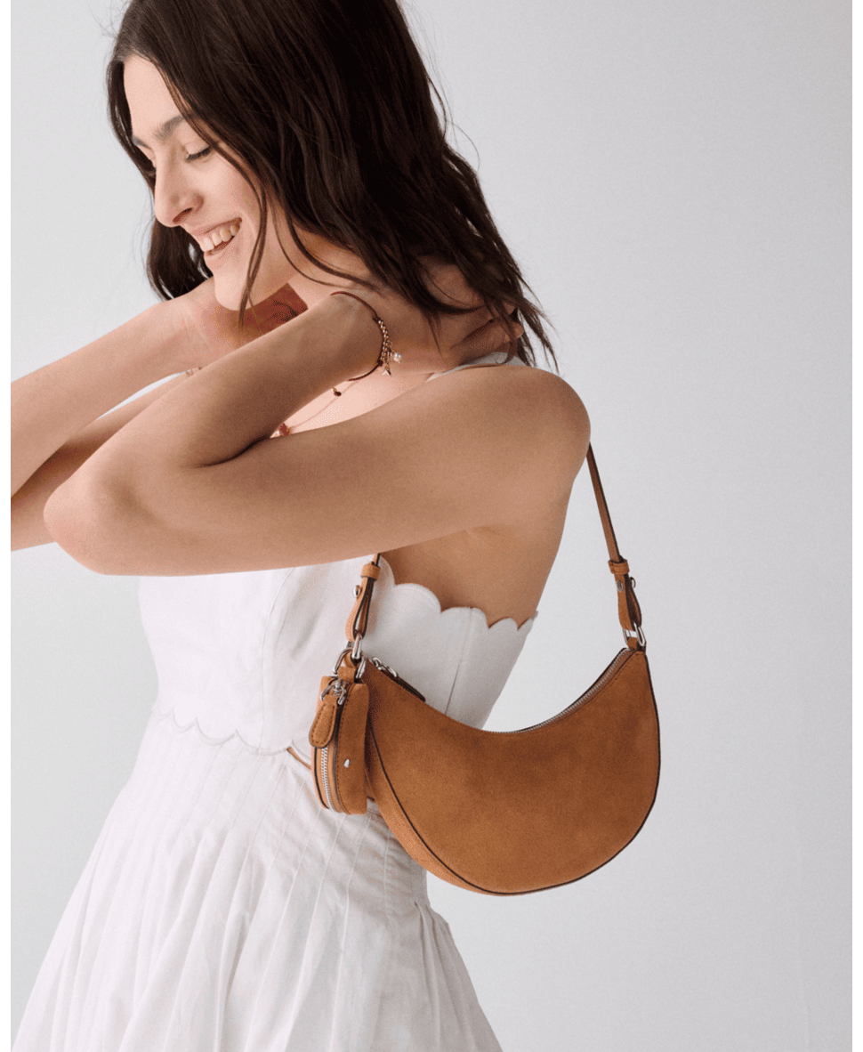 Duo Suede Mini Shoulder Bag