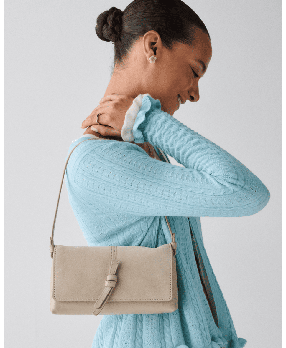 Loop Suede Small Shoulder Bag