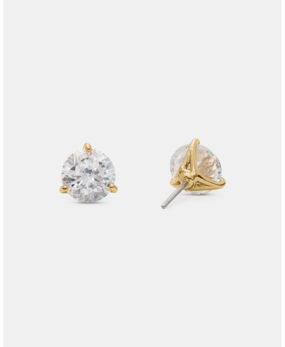 Brilliant statements trio prong studs