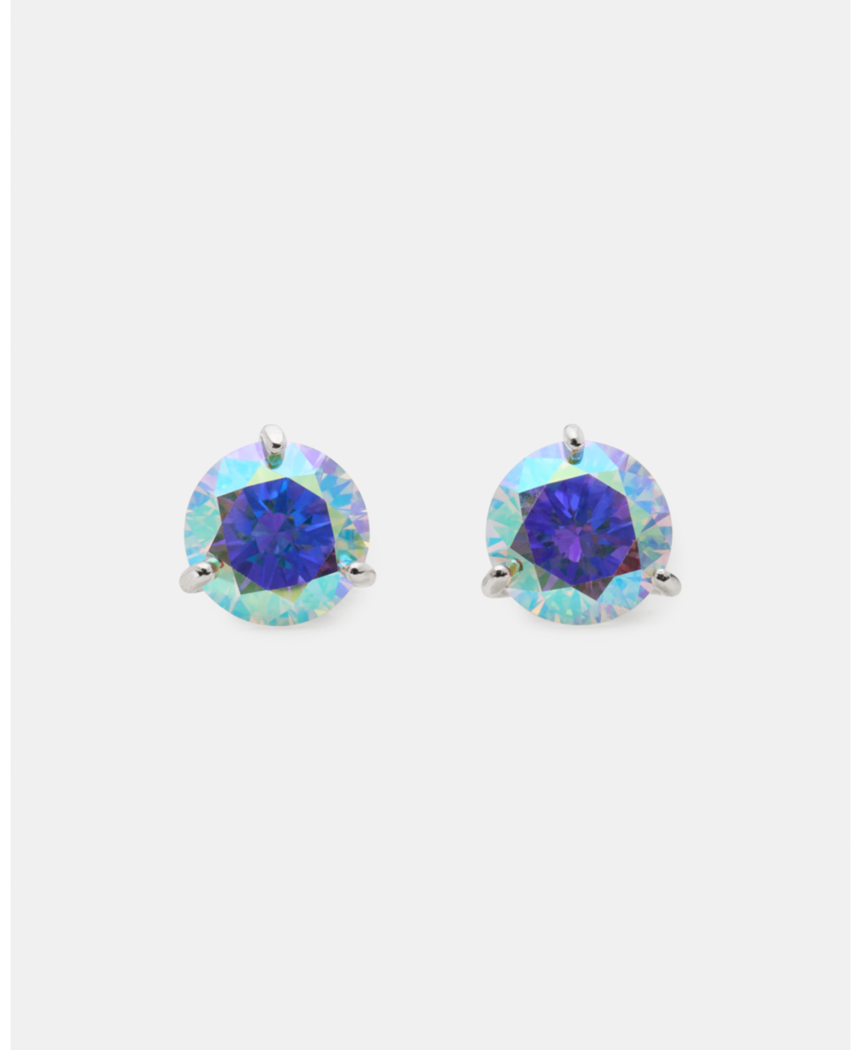 Brilliant statements trio prong studs