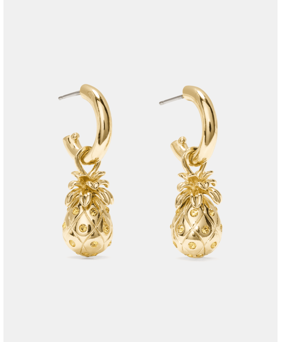 Pineapple drop earrings
