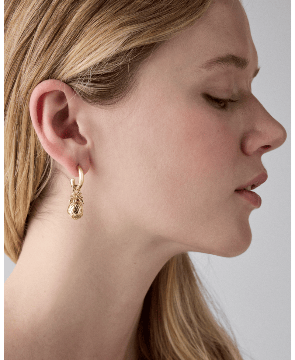 Pineapple drop earrings