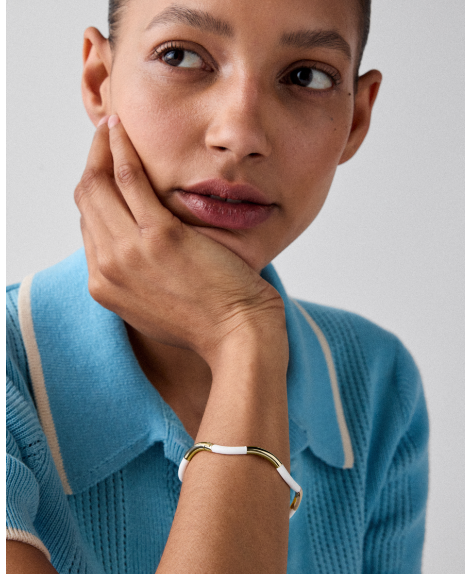 Wave Thin Bangle