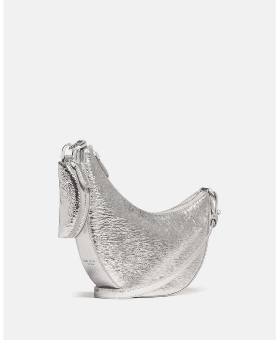 Duo Crinkle Metallic Mini Shoulder