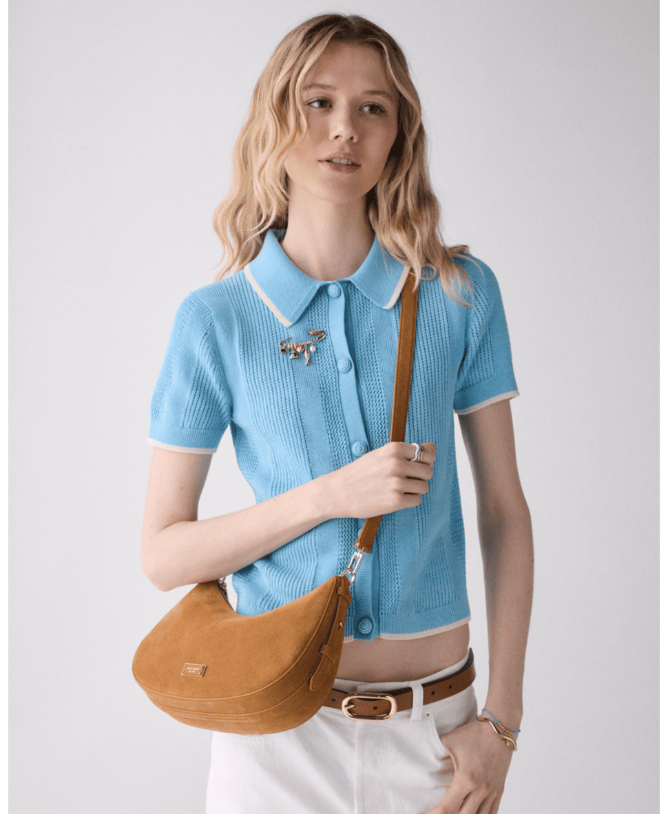 Liv Suede Convertible Shoulder Bag