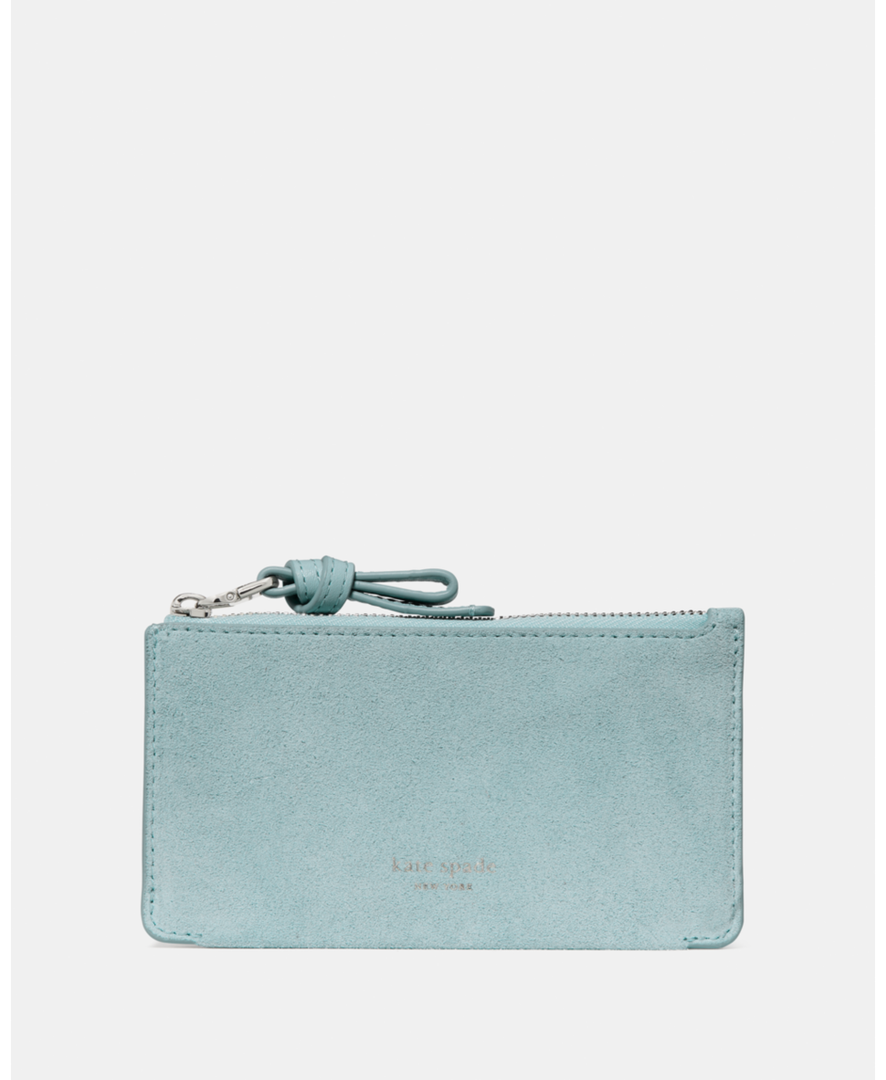 Loop Suede Zip Card Case