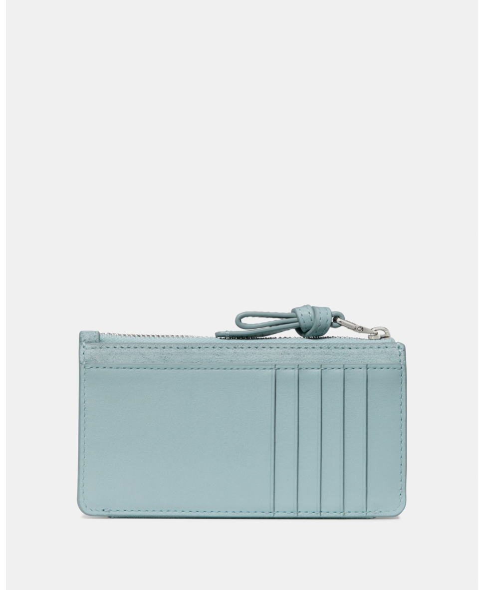 Loop Suede Zip Card Case