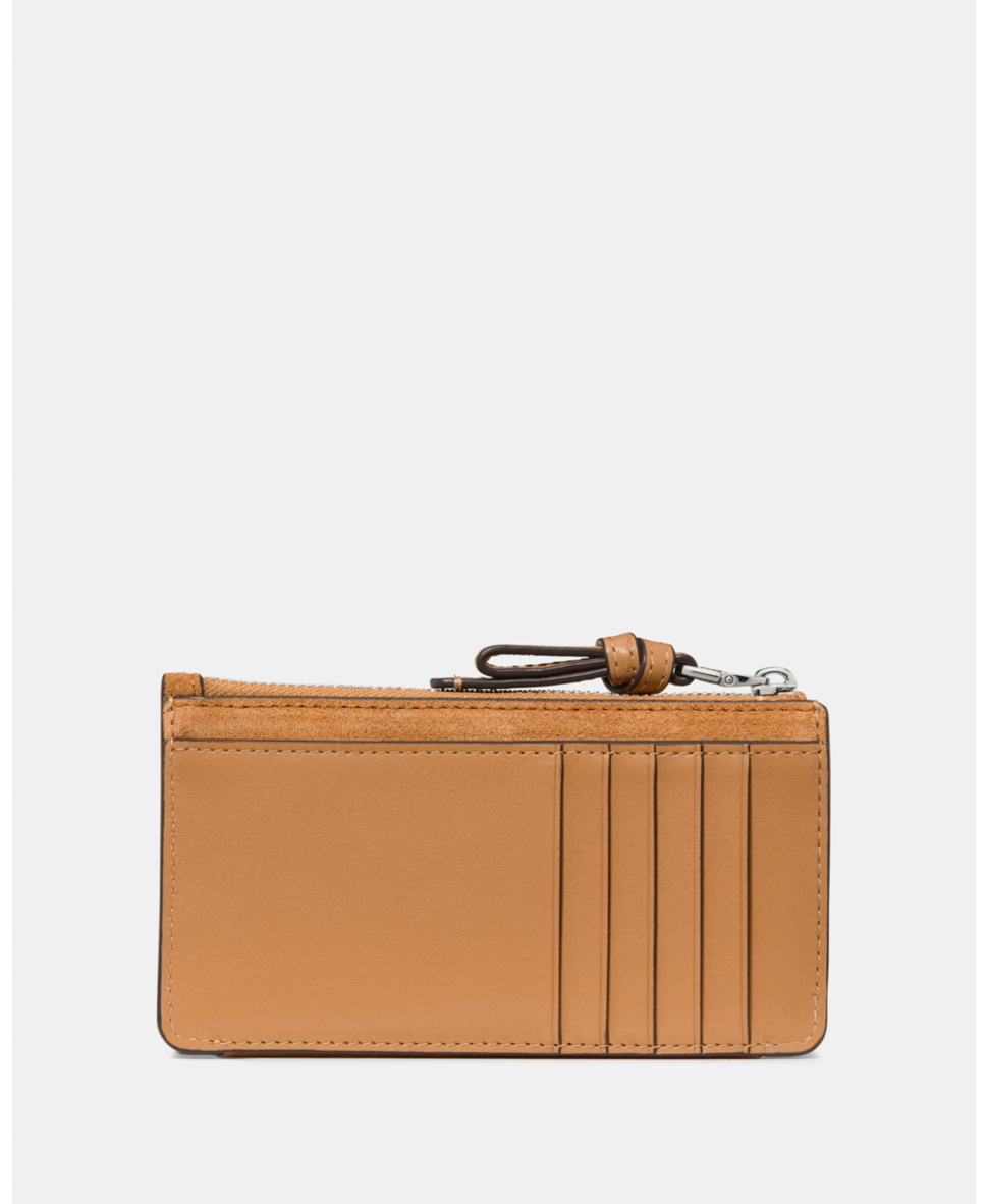 Loop Suede Zip Card Case