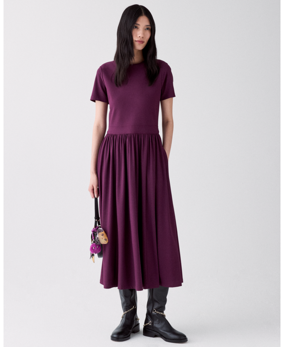 Cutout Back Maxi Jersey Dress