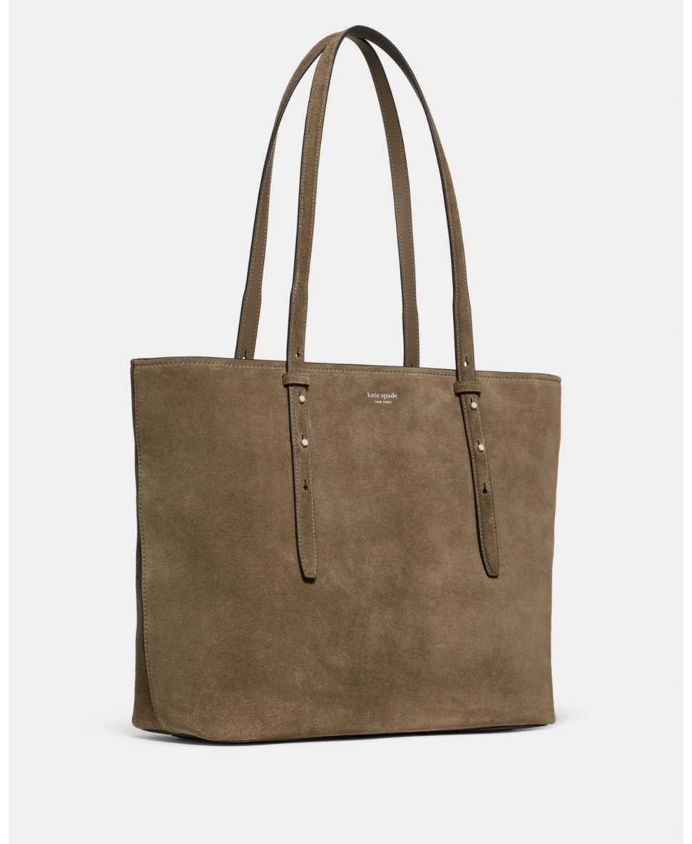 Do It All Suede Zip Tote Bag