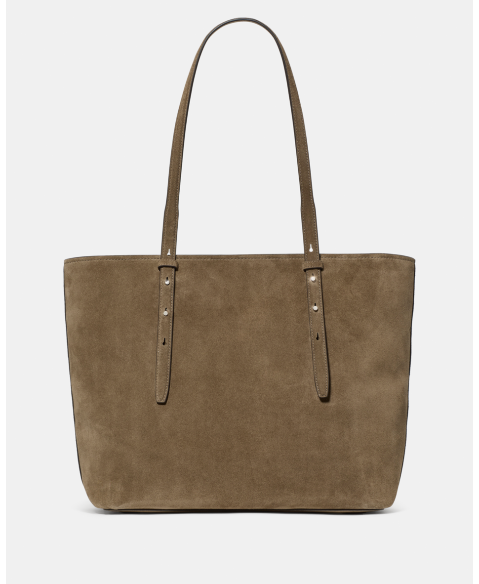 Do It All Suede Zip Tote Bag