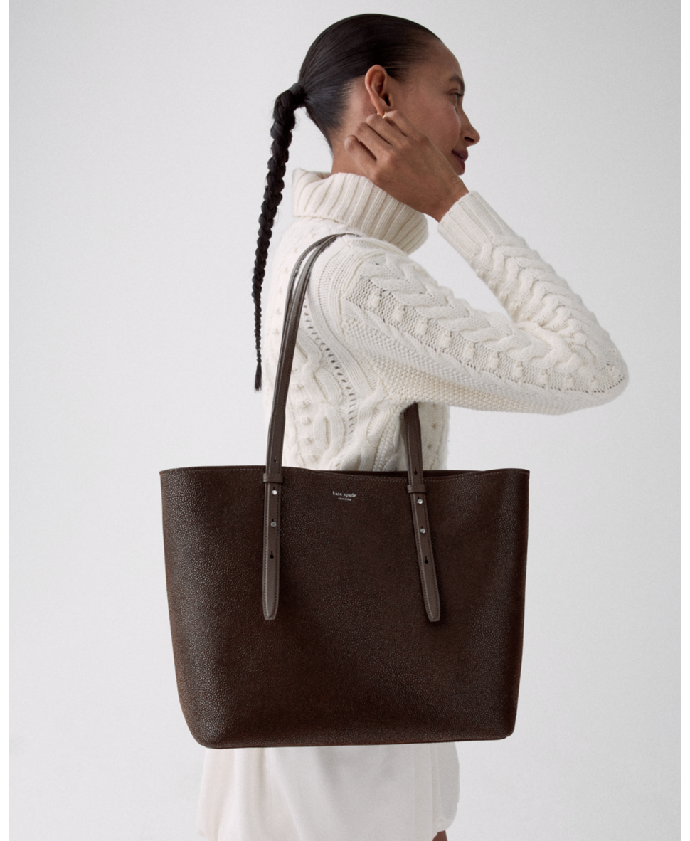 Do It All Dot Suede Large Tote Bag