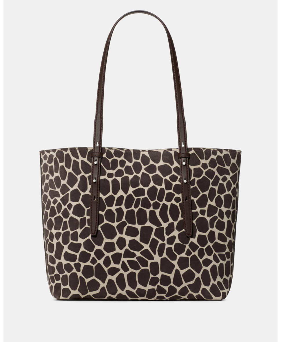 Do It All Giraffe Suede Large Tote Bag
