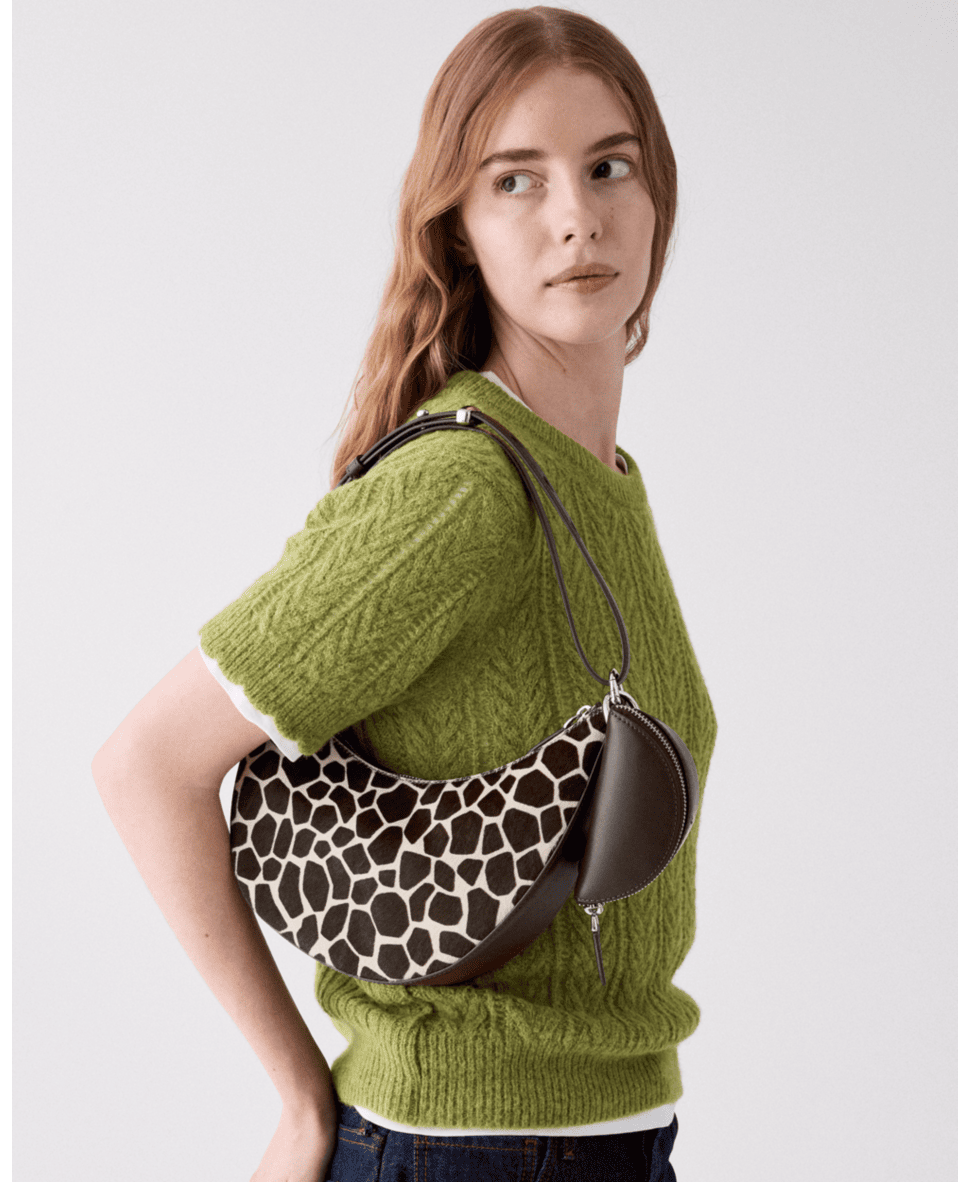 Duo Giraffe Haircalf Crossbody Bag