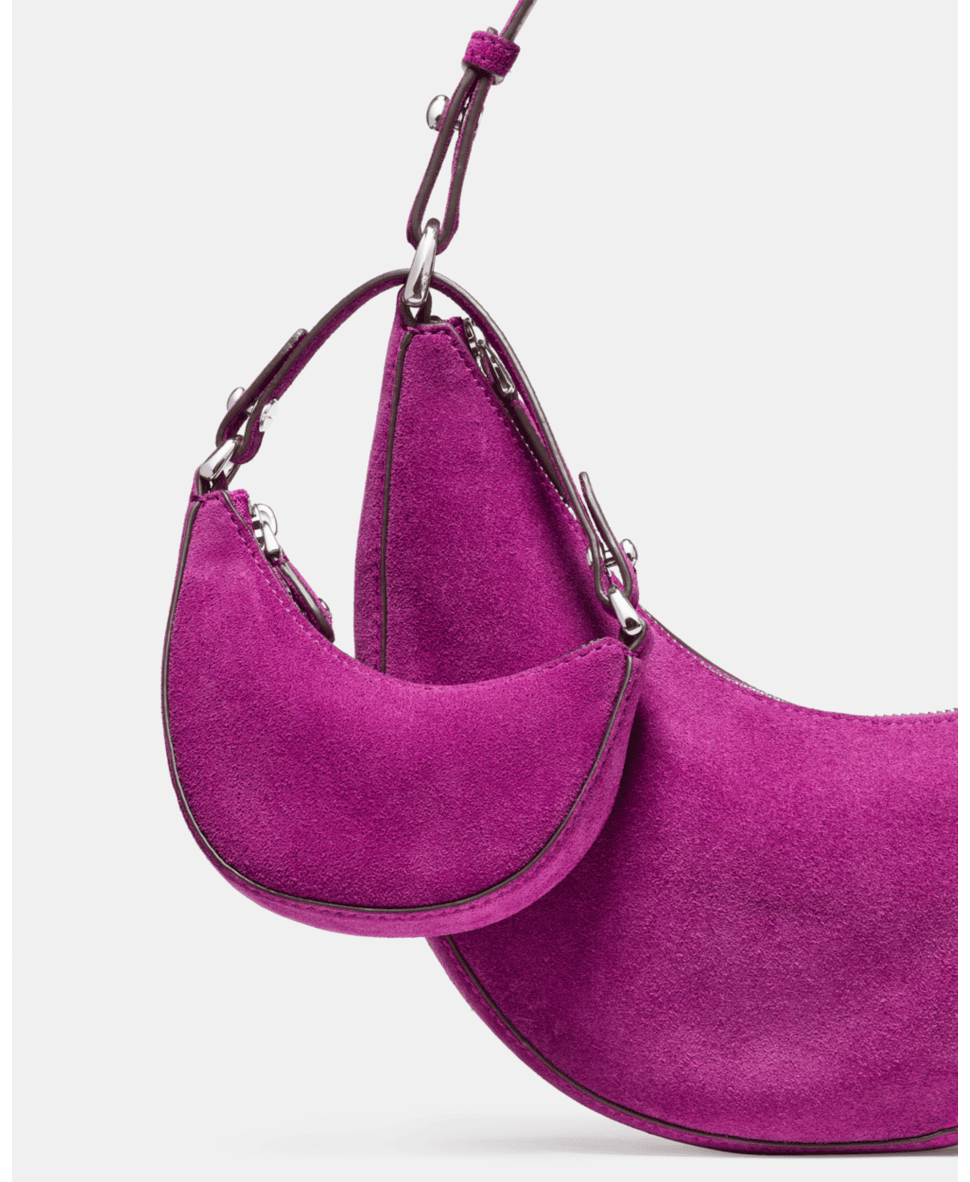 Charmed Suede Nano Duo Bag Charm