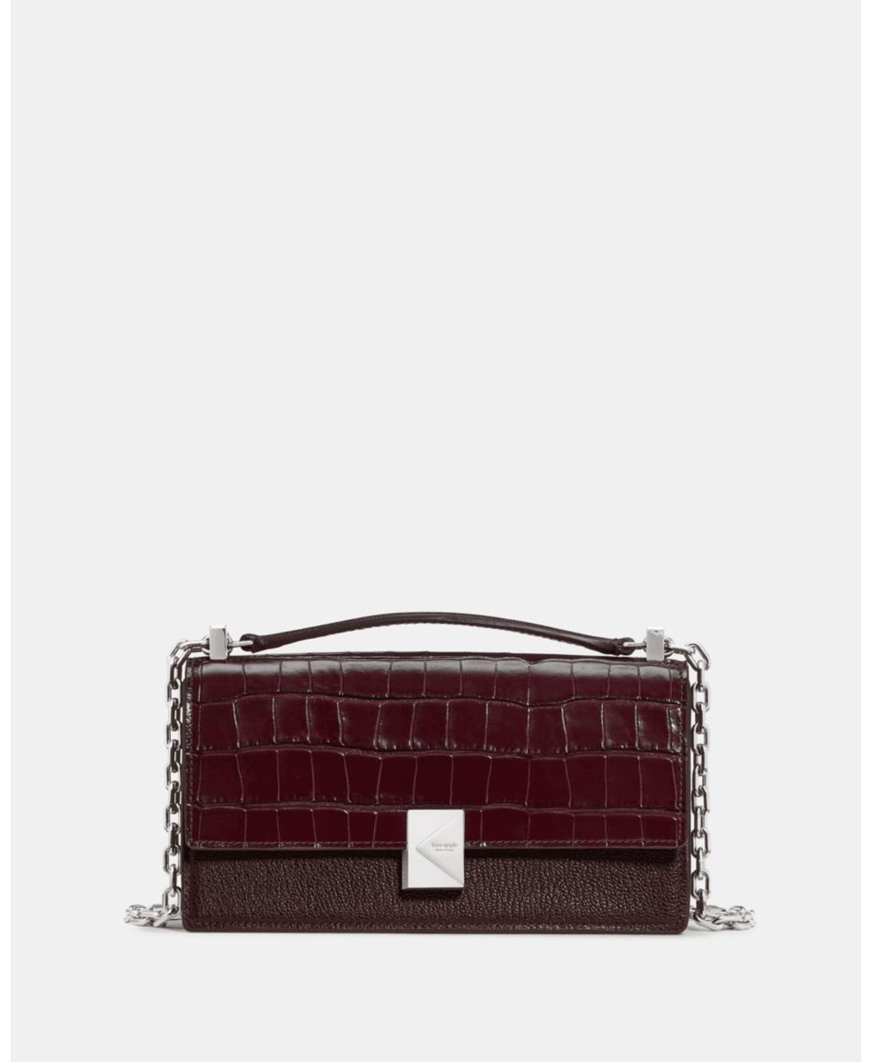 Deco Croc Embossed Mini Crossbody Bag