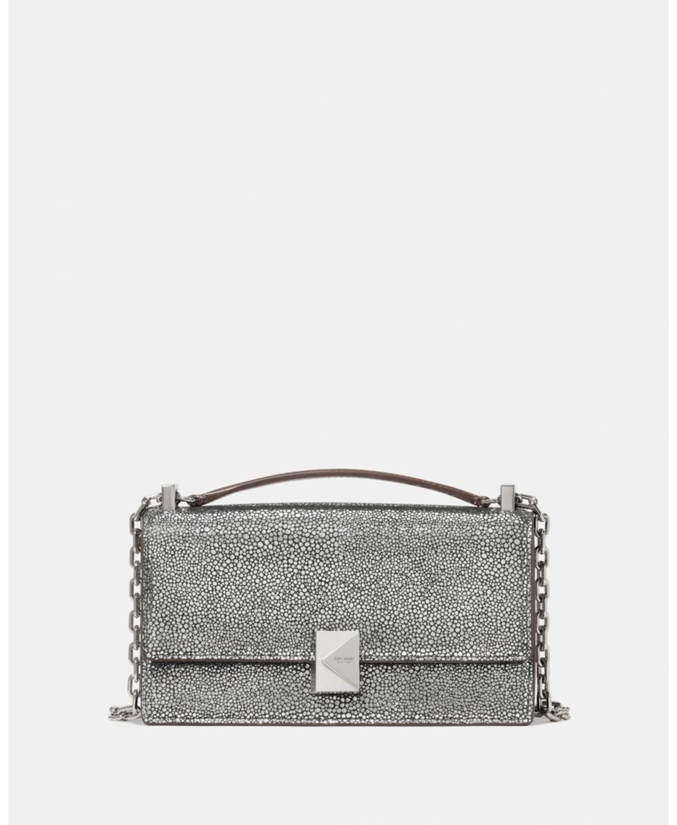 Deco Metallic Dot Suede Mini Crossbody Bag