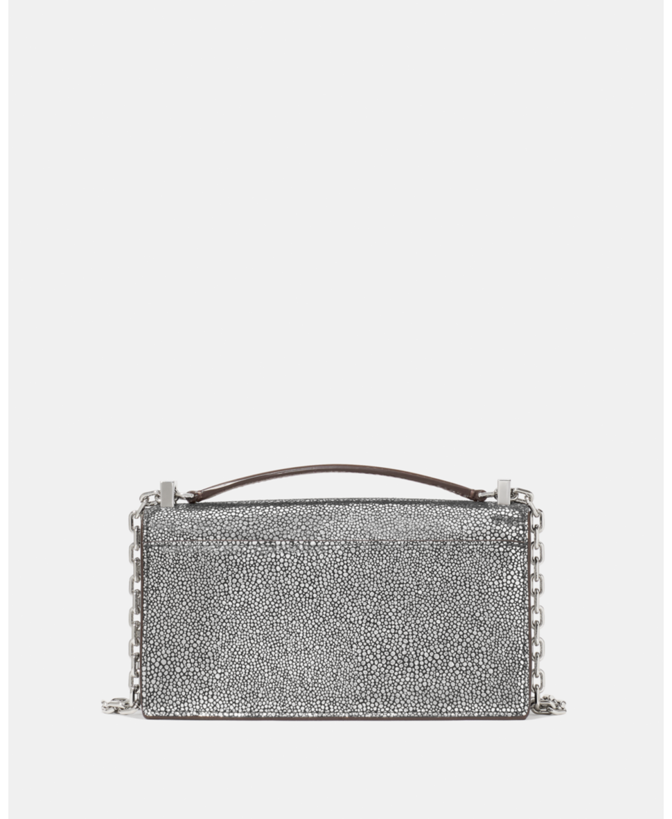 Deco Metallic Dot Suede Mini Crossbody Bag