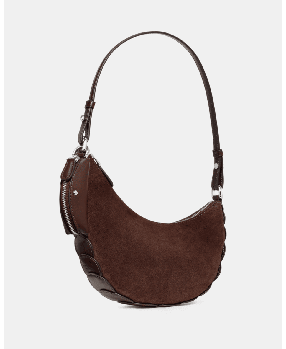 Duo Dot Suede Mini Shoulder Bag