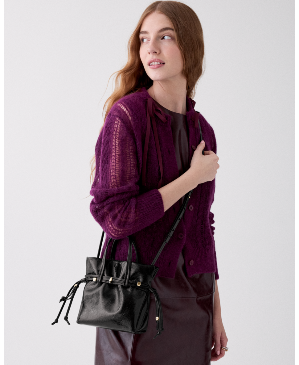 Rio Crinkle Patent Mini Tote Bag