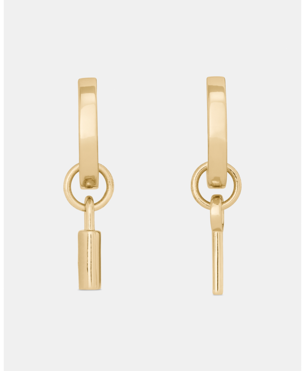 Spade Lock Asymmetrical Drop Huggies