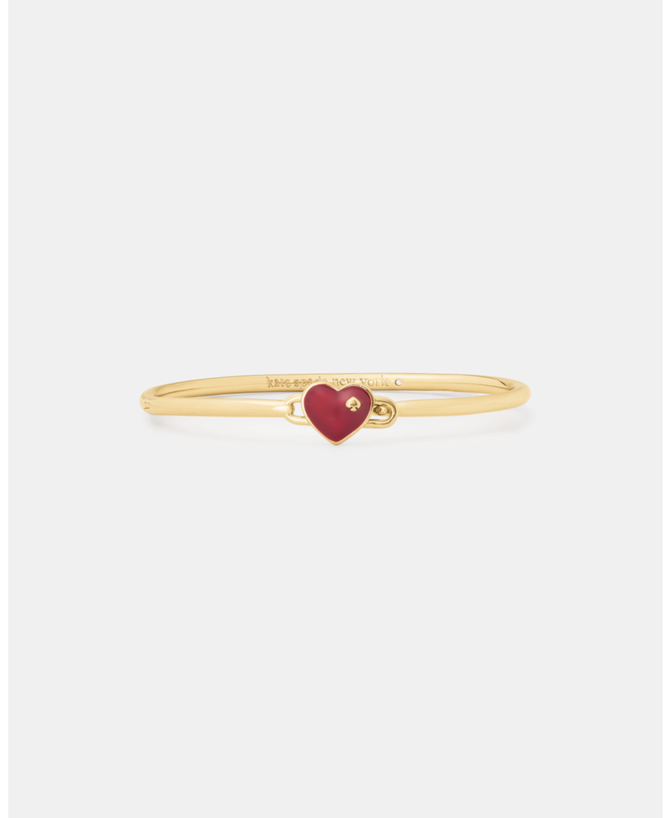 Heart Spade Solitaire Bangle