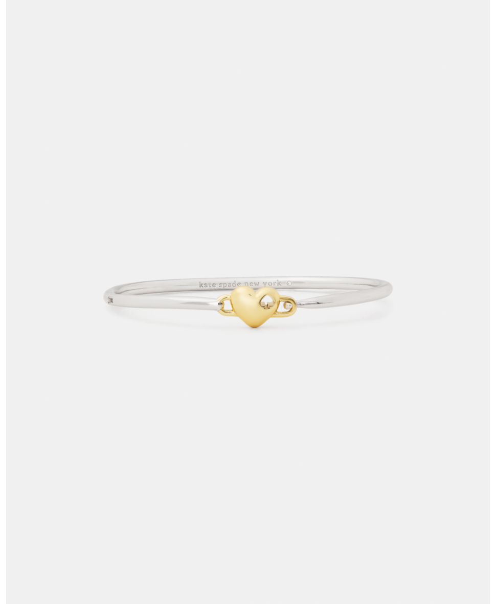 Heart Spade Solitaire Bangle