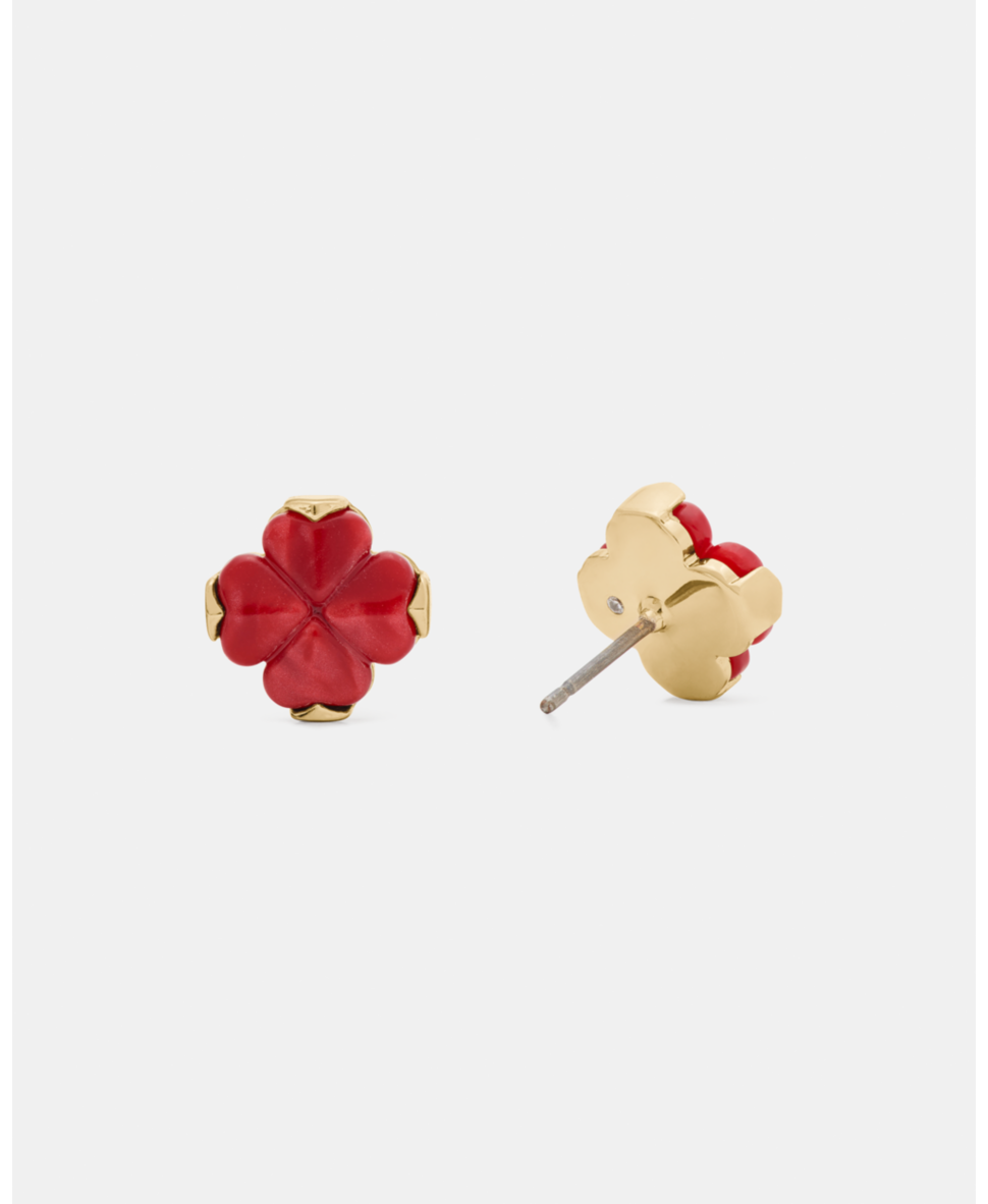 Spade Flower Studs