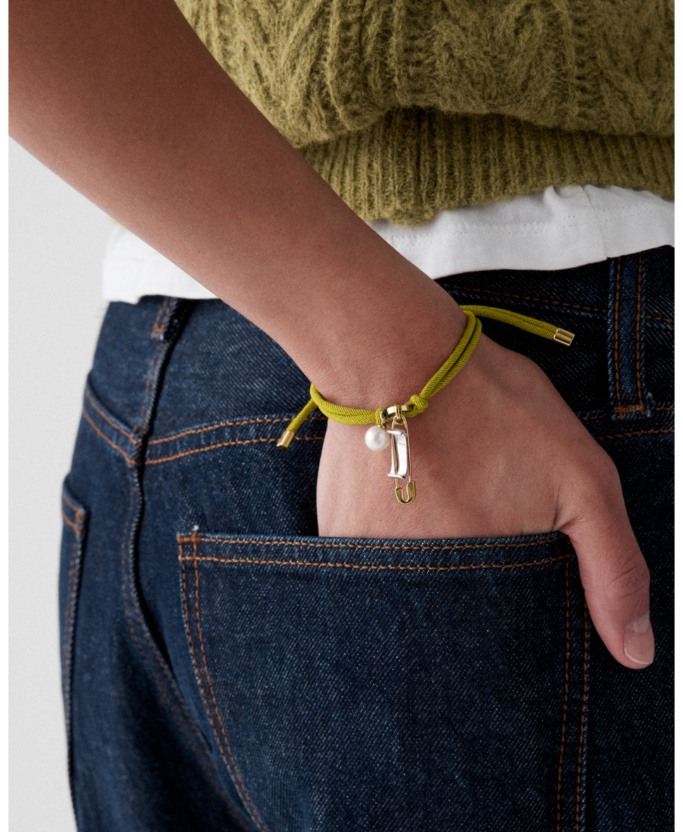 Bits And Baubles Sam Tag Cord Bracelet