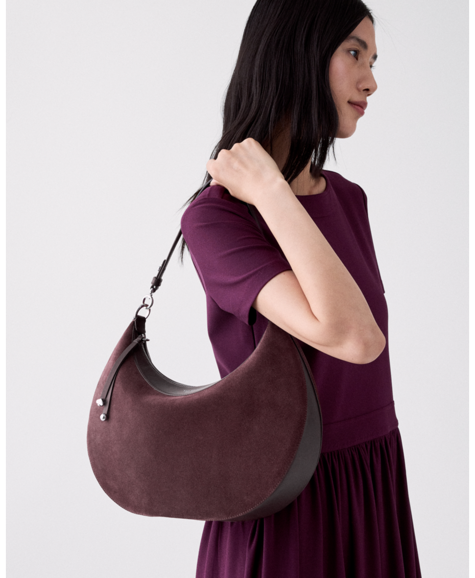 Liv Suede Large Shoulder Bag