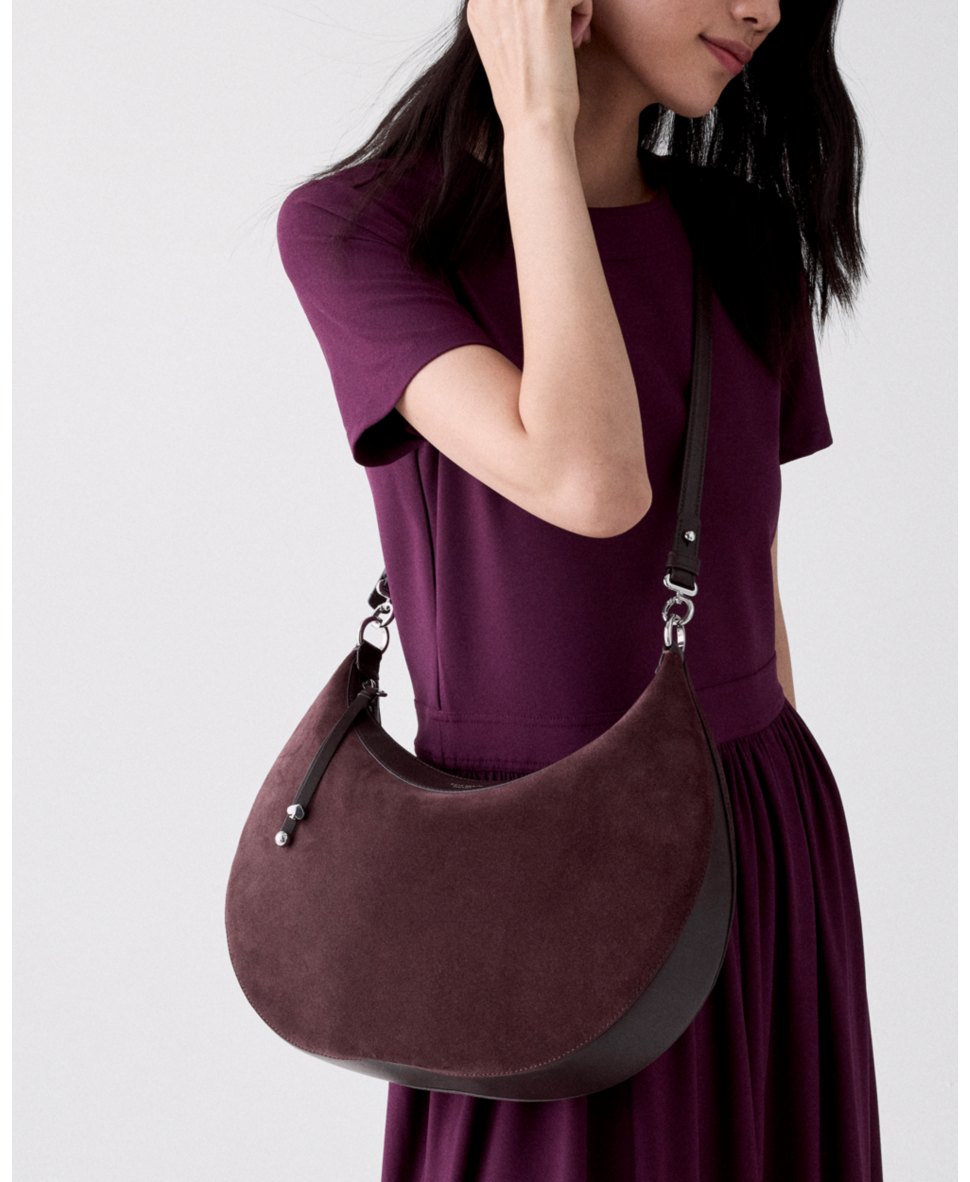 Liv Suede Large Shoulder Bag