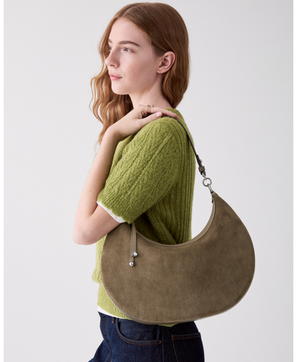 Liv Suede Large Shoulder Bag