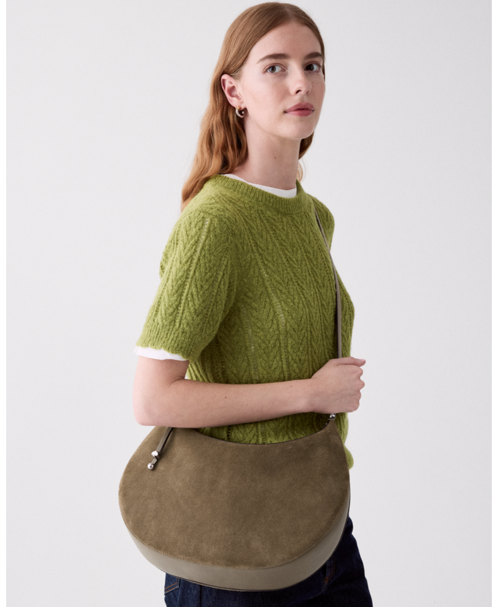 Liv Suede Large Shoulder Bag