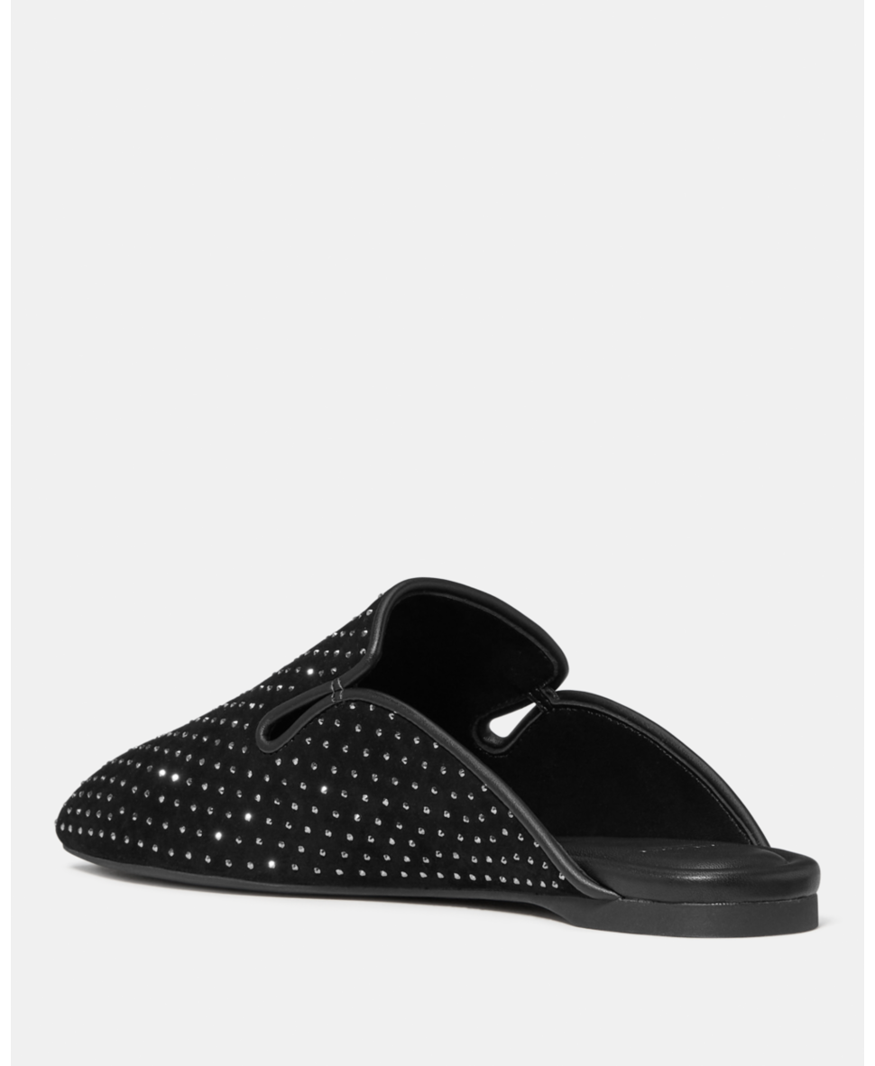 Downtown Crystal Mesh Mule Flat
