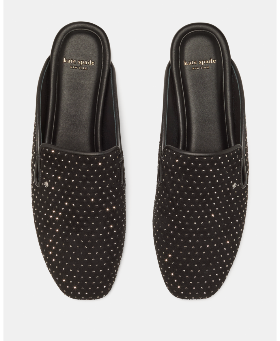 Downtown Crystal Mesh Mule Flat