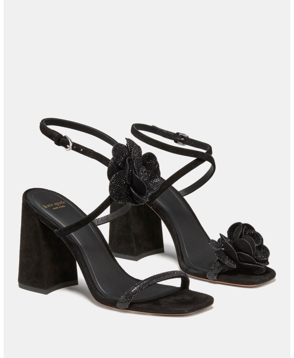 Perfect Match Pave Suede Heeled Sandal