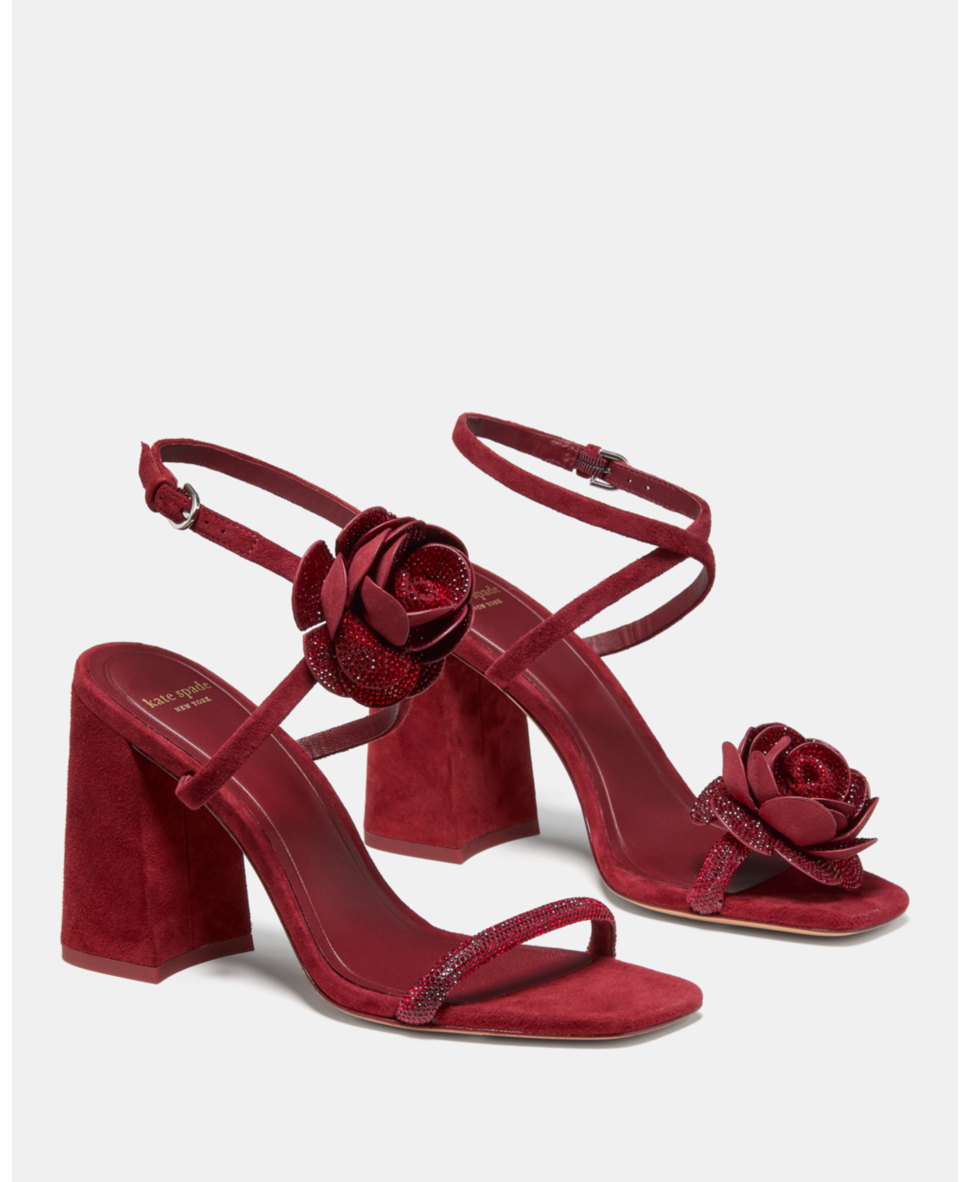 Perfect Match Pave Suede Heeled Sandal