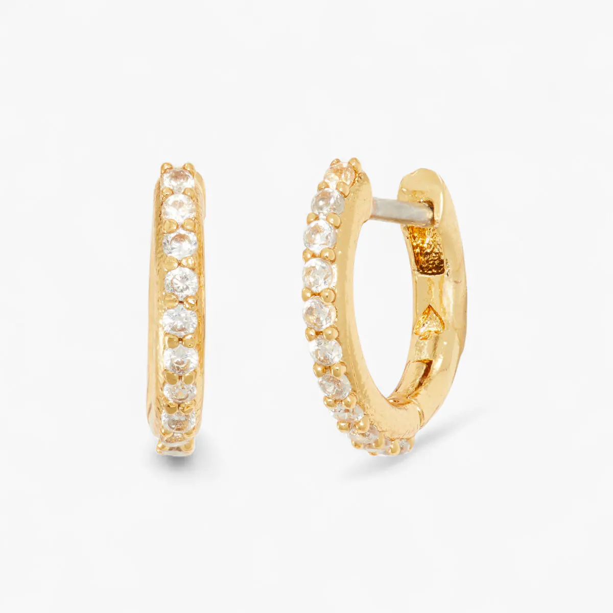 Tiny Twinkles Pavé Mini Hoops