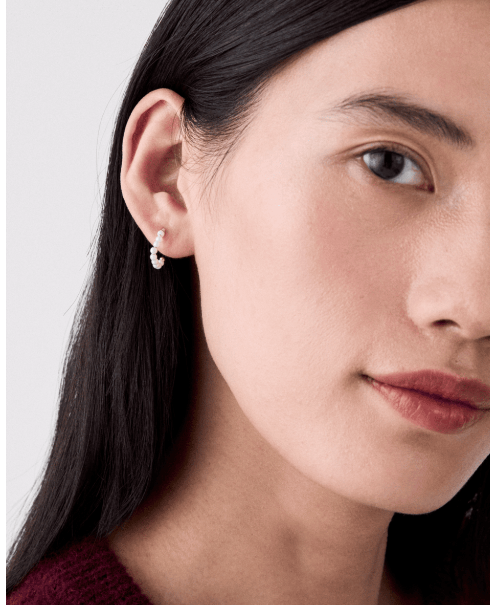 Tiny Twinkles Mini Pearl Mini Hoops