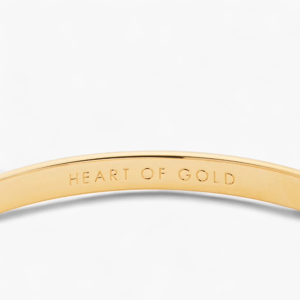 Heart Of Gold Idiom Bangle
