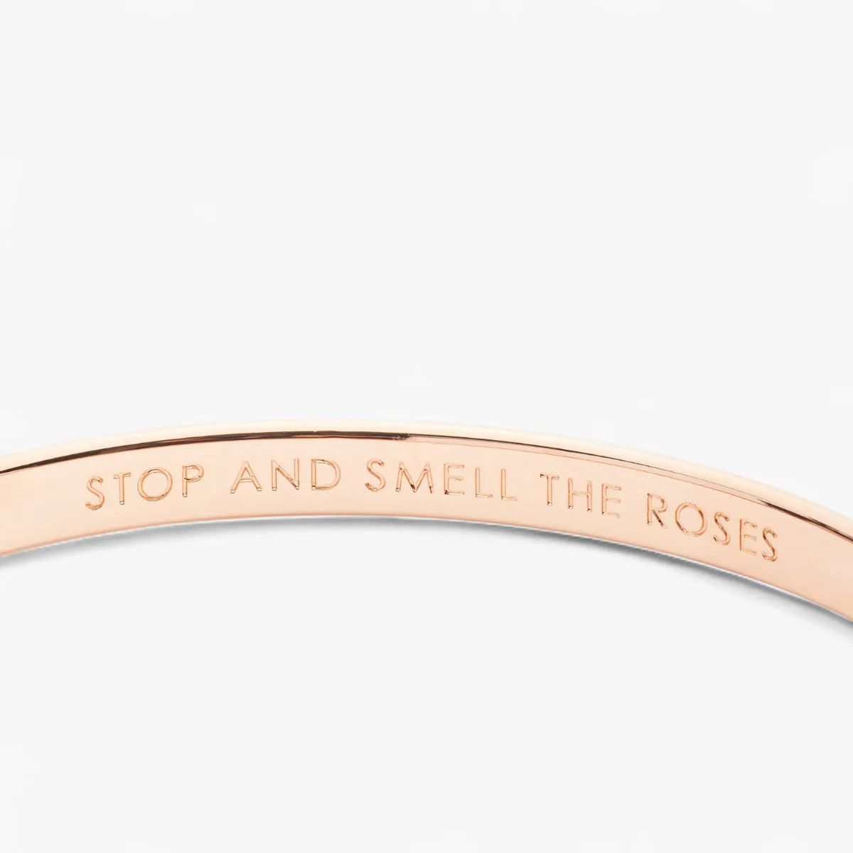 Stop And Smell The Roses Idiom Bangle
