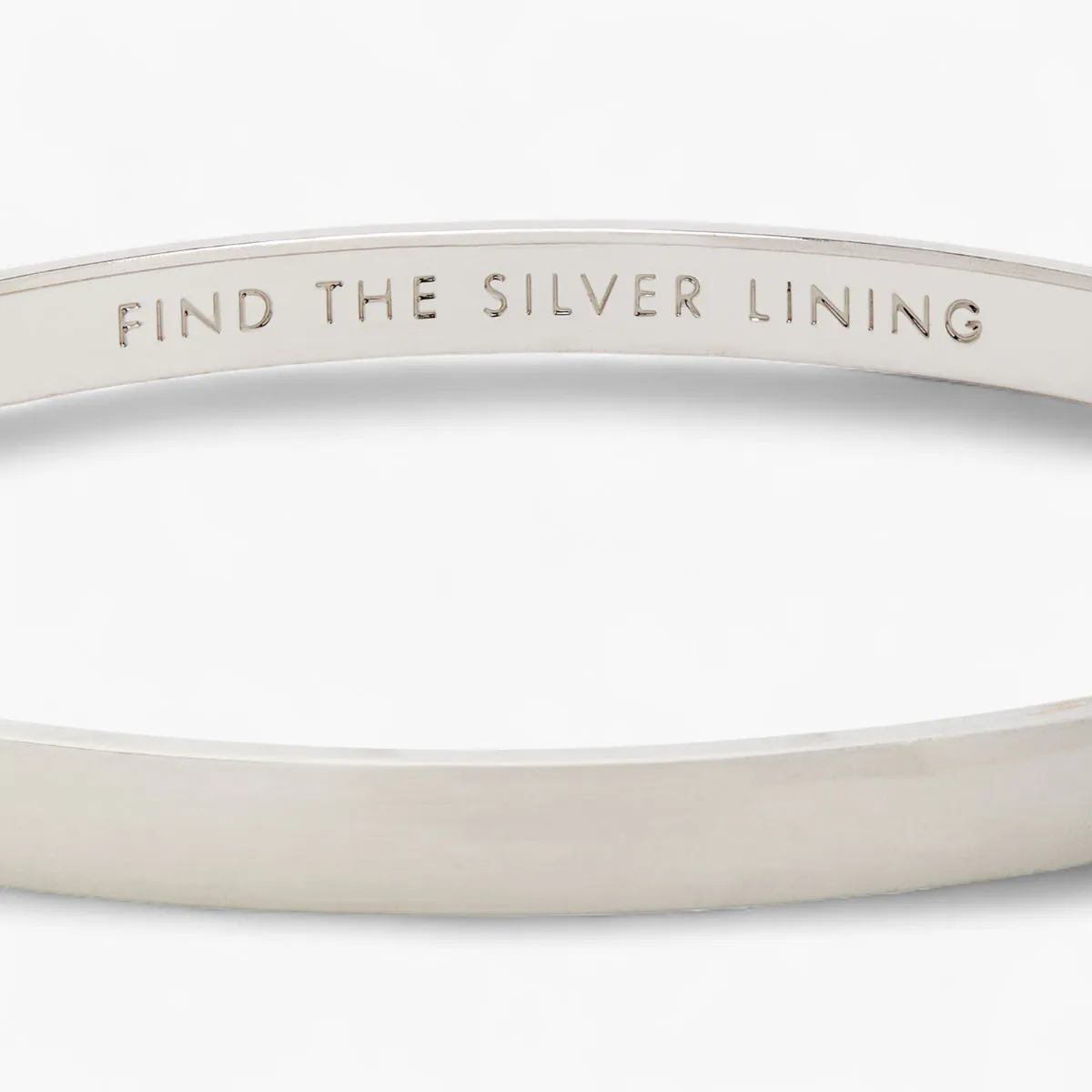 Silver Lining Idiom Bangle