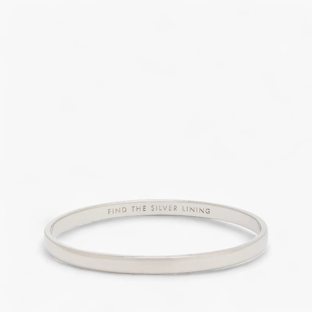 Silver Lining Idiom Bangle