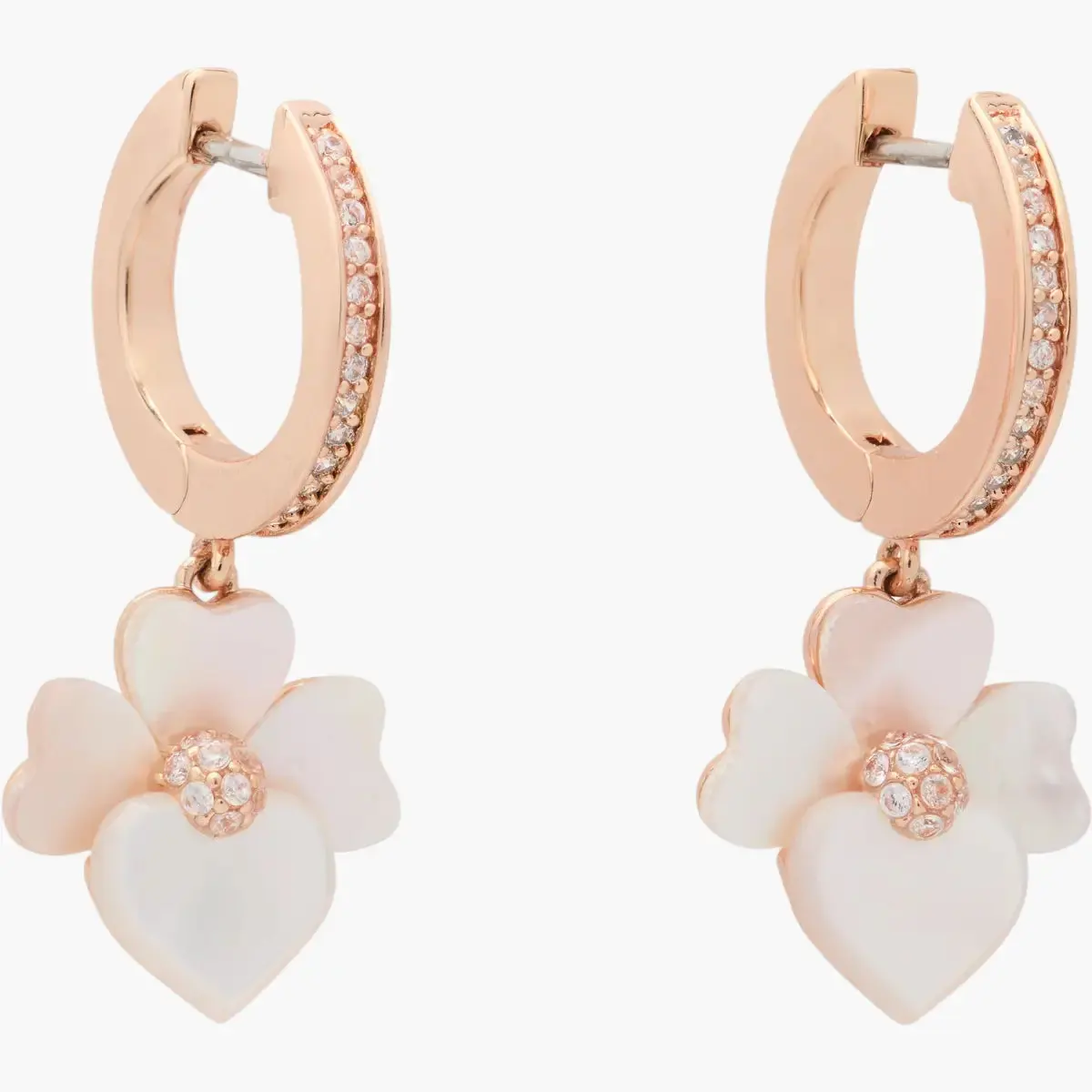 Disco Pansy Drop Earrings