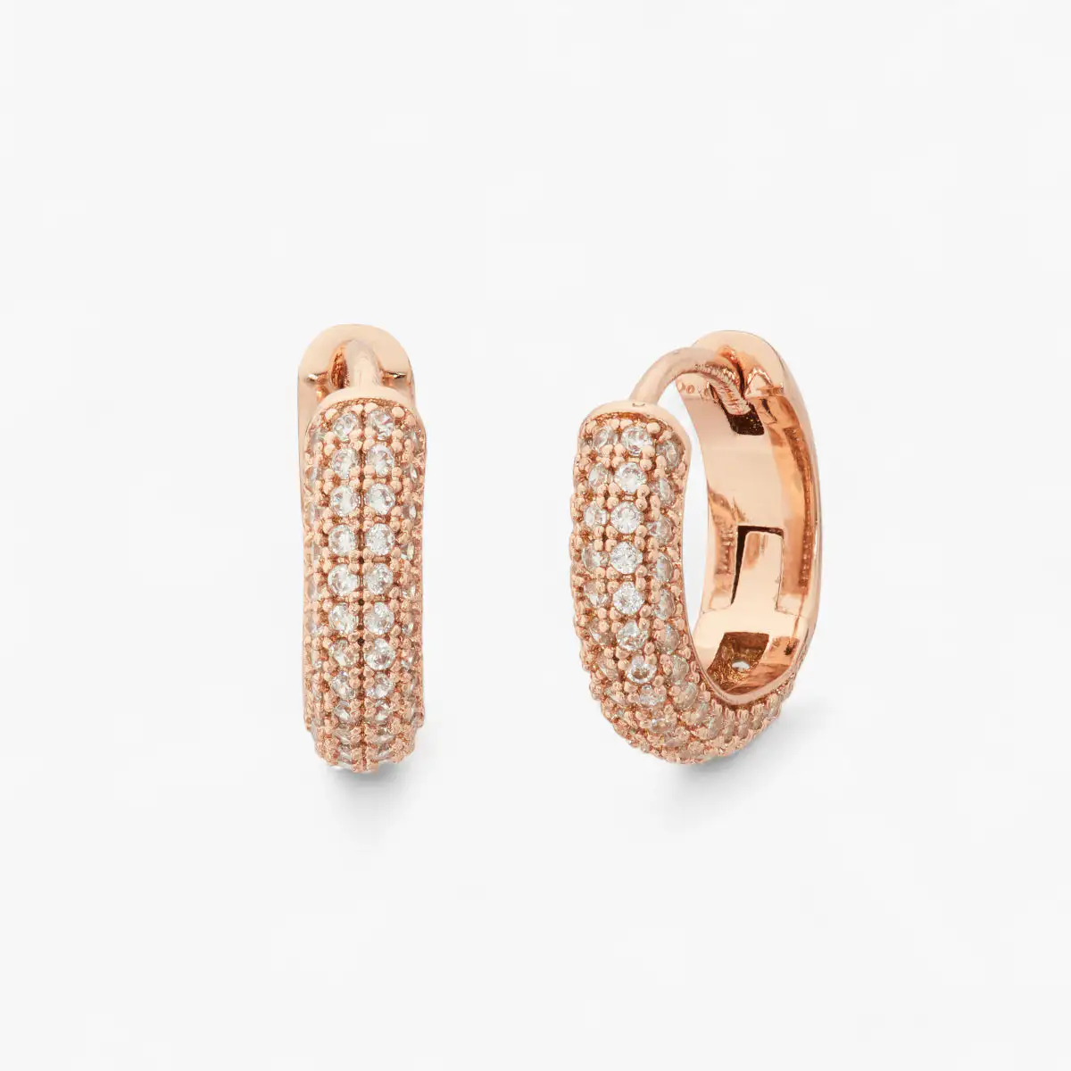 Brilliant Statements Pavé Mini Huggies