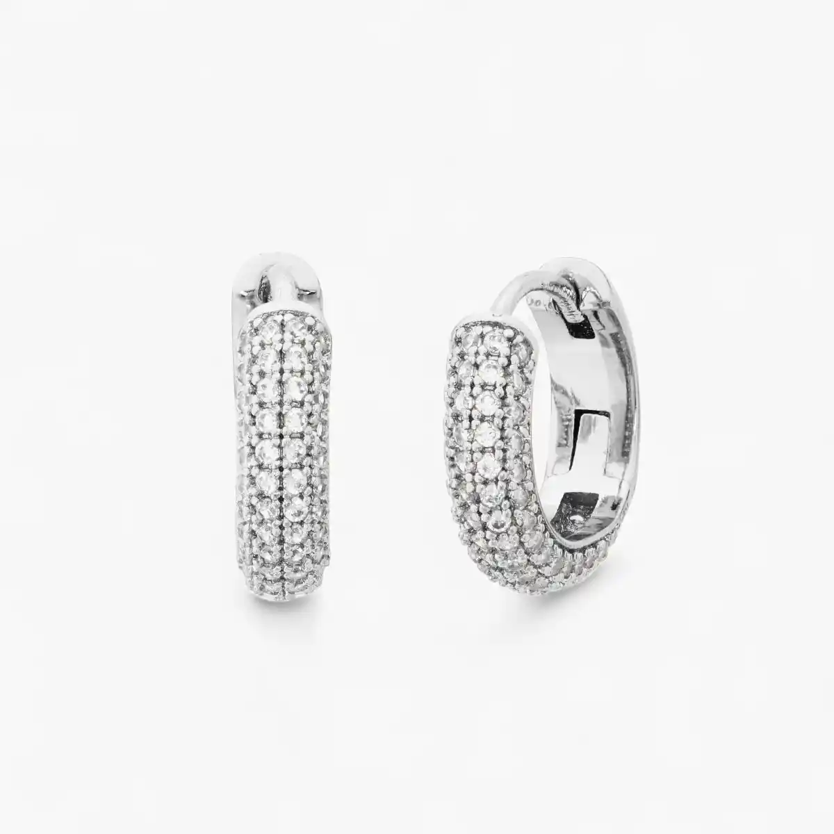 Brilliant Statements Pavé Mini Huggies